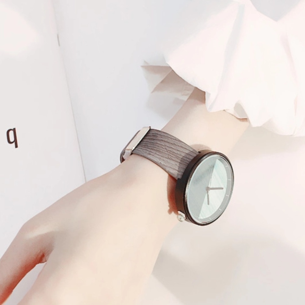 1 LEFT! "The Thinker" Watch for Women in Grey Wood